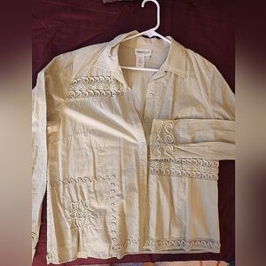 Coldwater Creek ladies blouse with soutache details